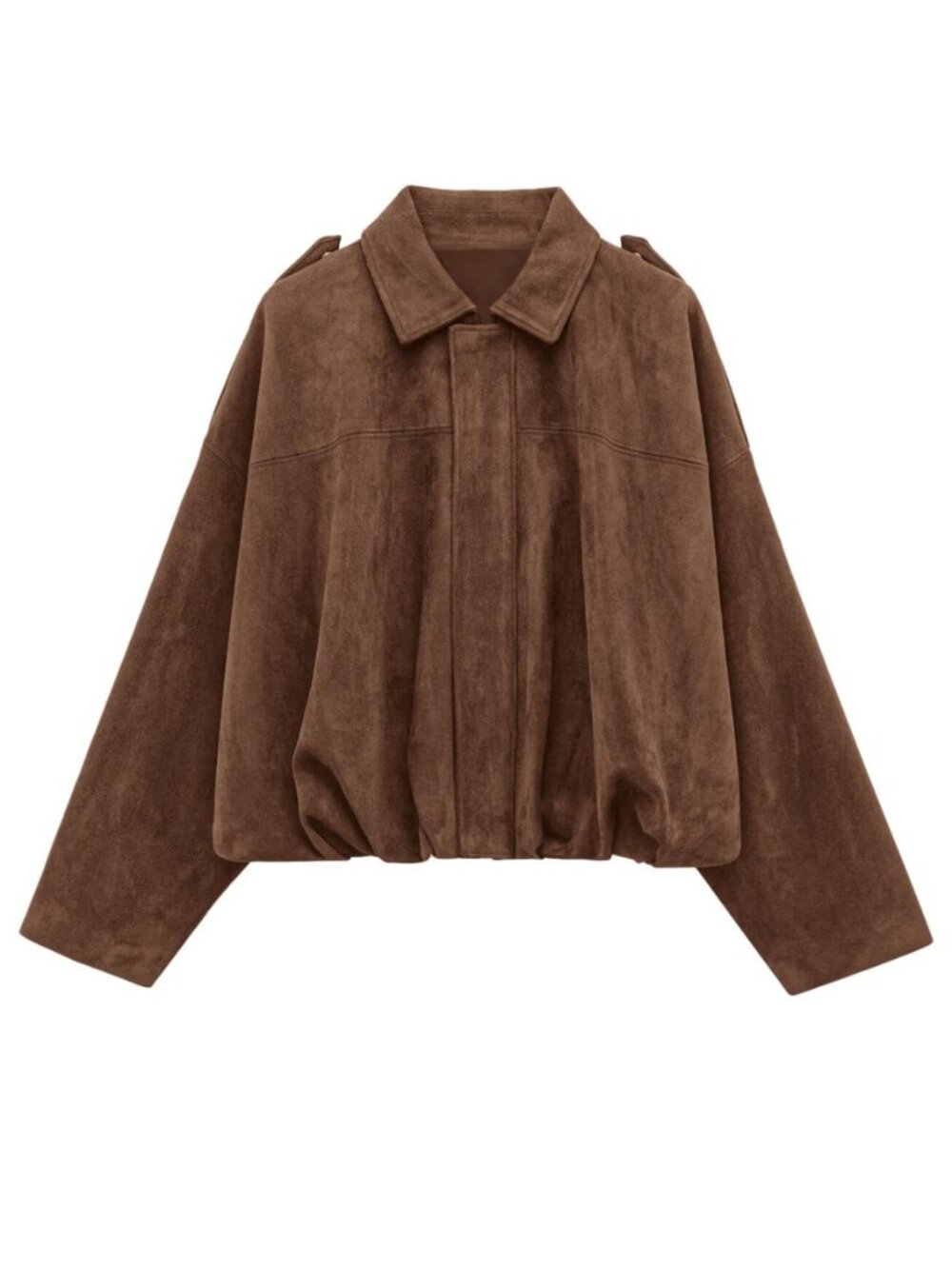 Faux Suede Jacket Women Fall Cropped Western Bomber Jacket